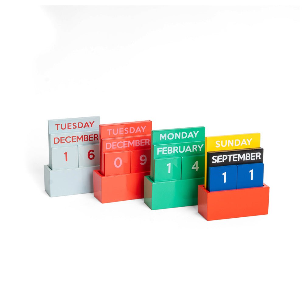 Calendario Perpetuo Pequeño Full Color Glossy Verde