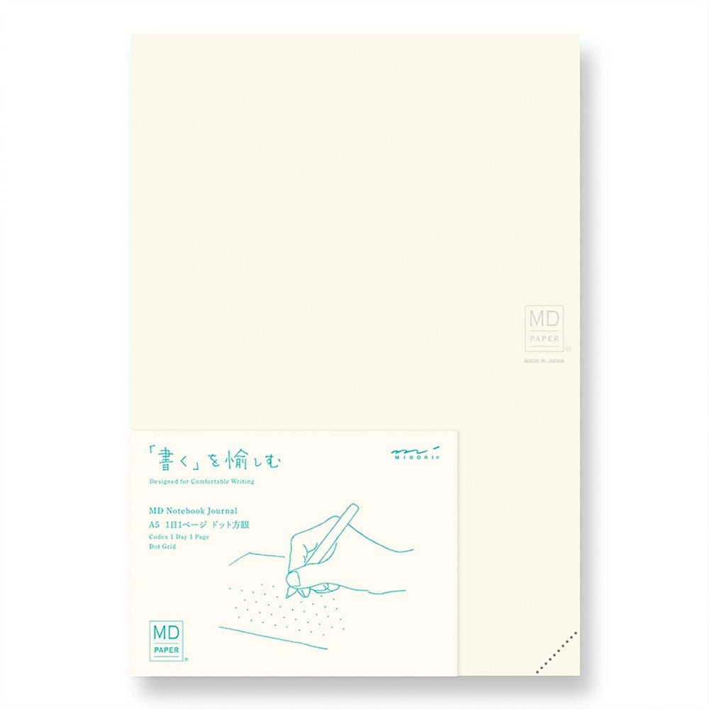 MD Notebooks Journal A5 Codex 1 Day 1 Page Dot Grid
