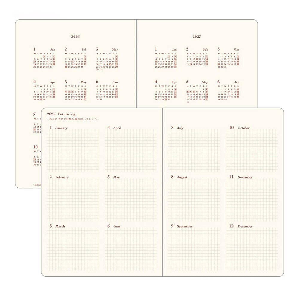 Agenda Hibino A6 Azul Verde 2026