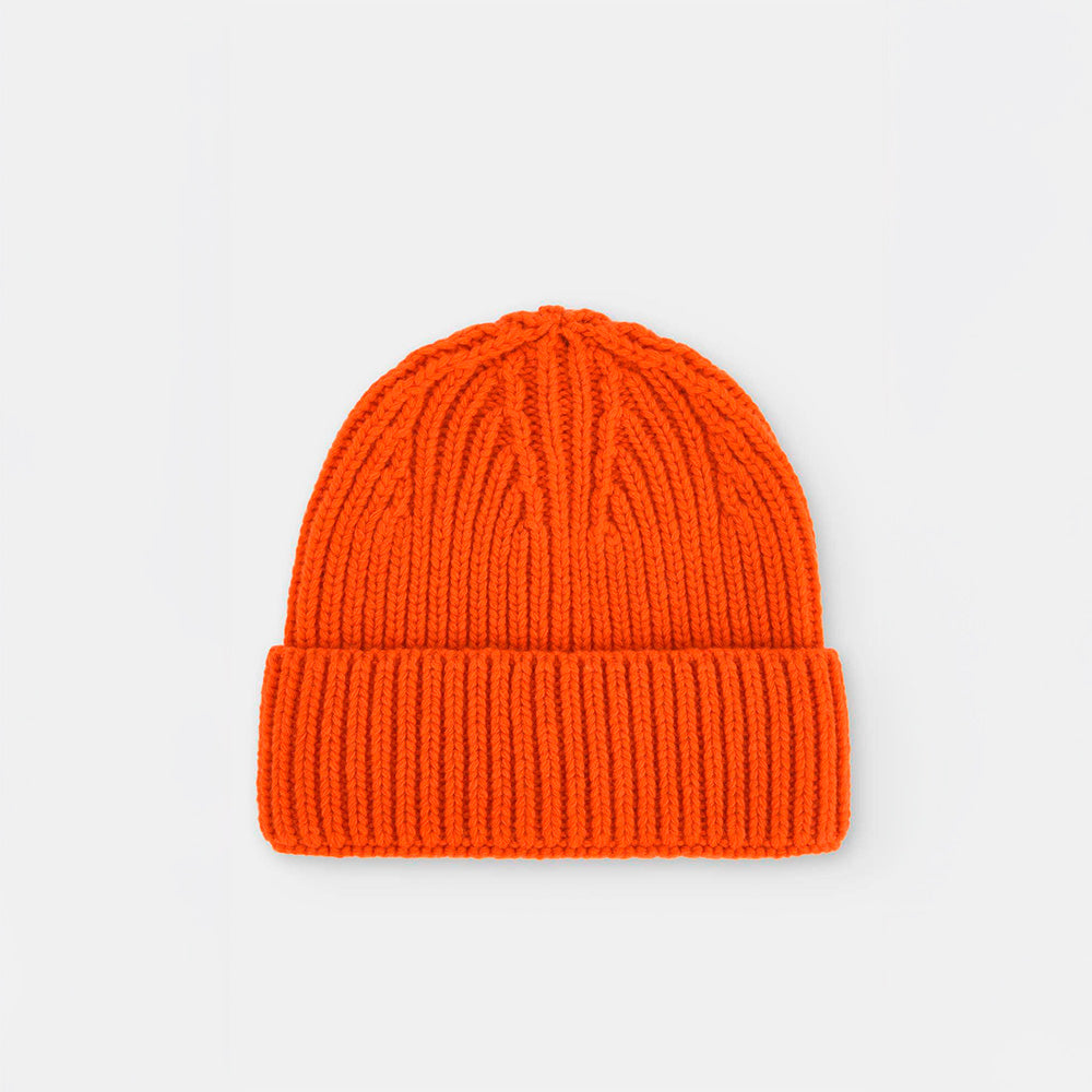 Burua Auw Orange Wool Beanie