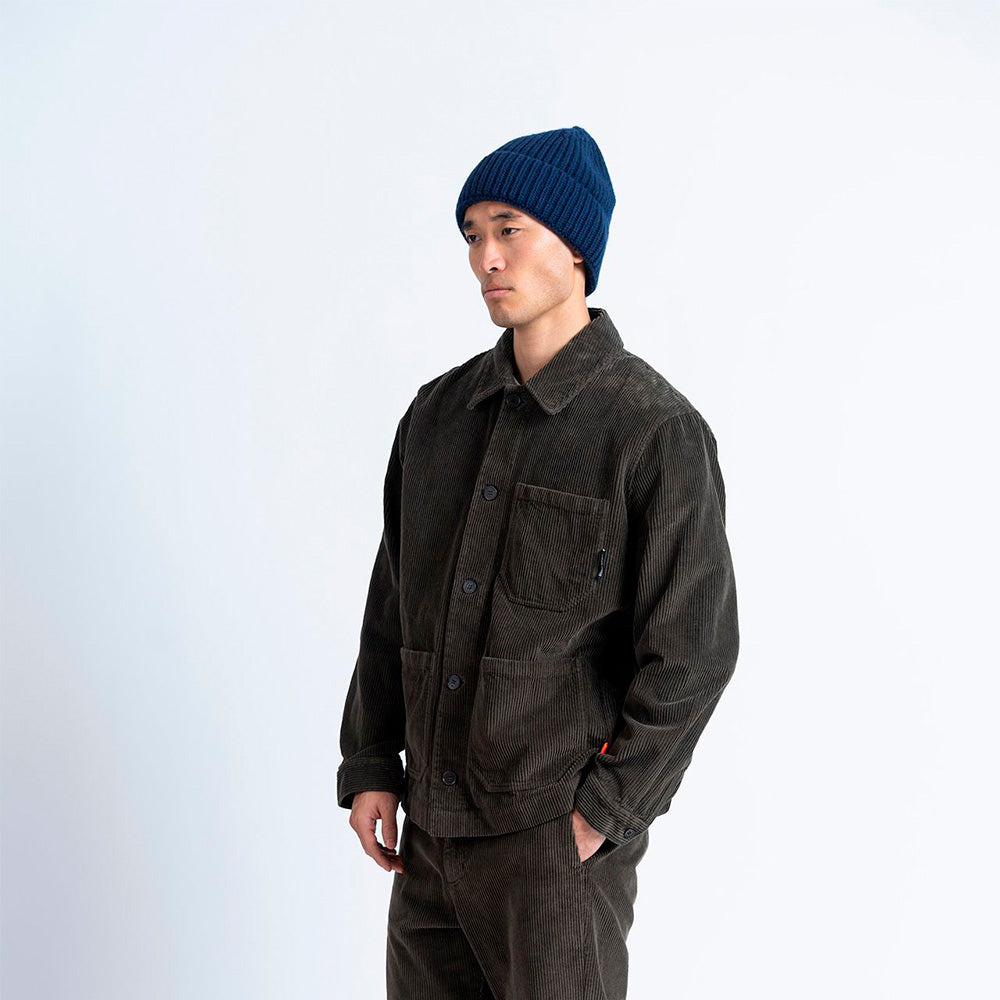 Burua Auw Navy Wool Beanie