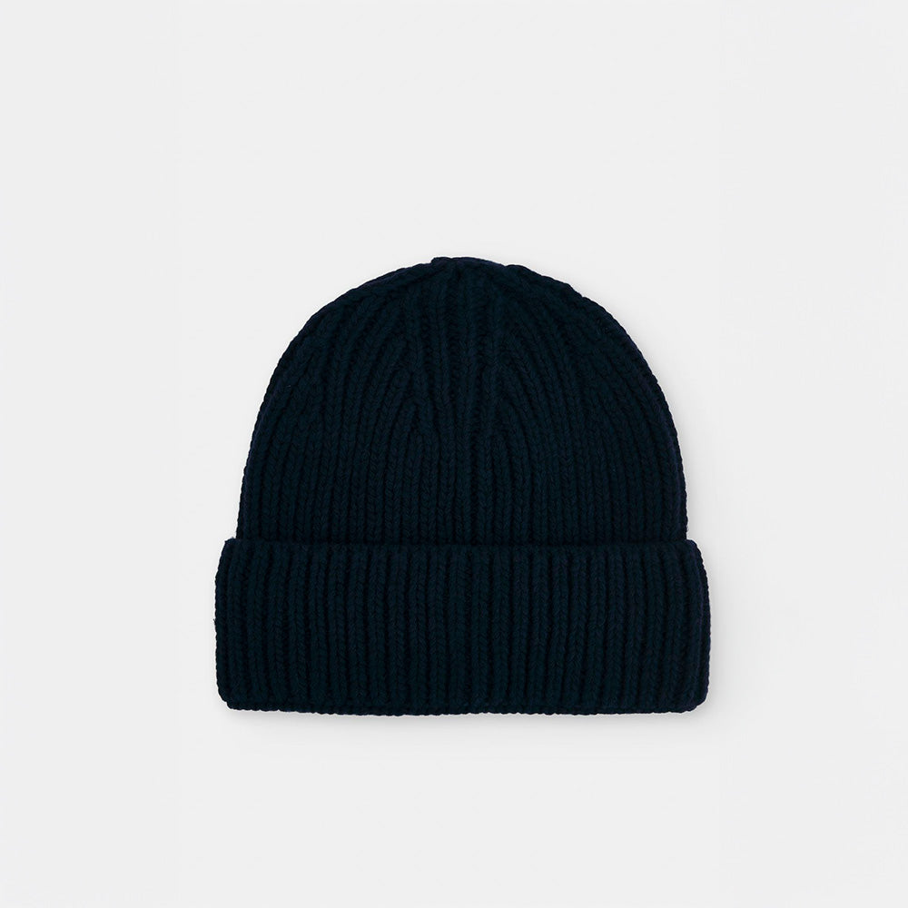 Burua Auw Navy Wool Beanie