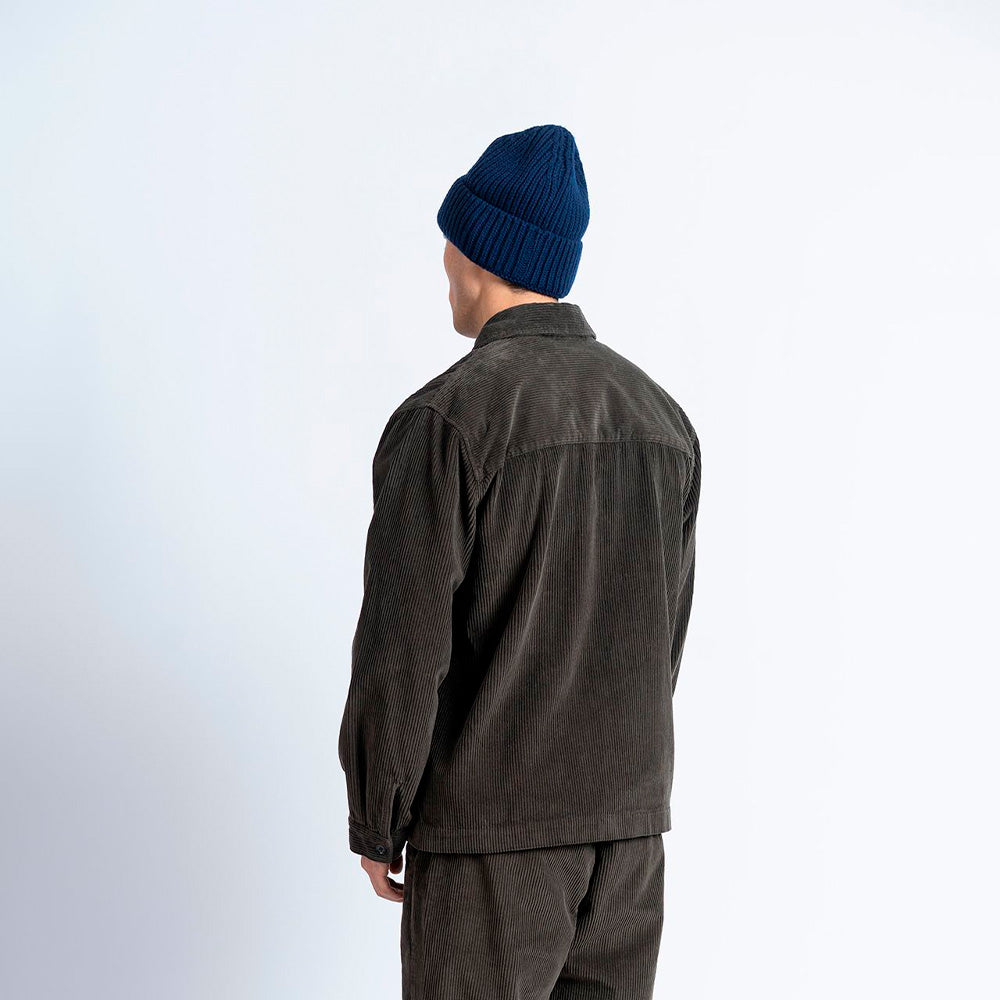 Burua Auw Navy Wool Beanie