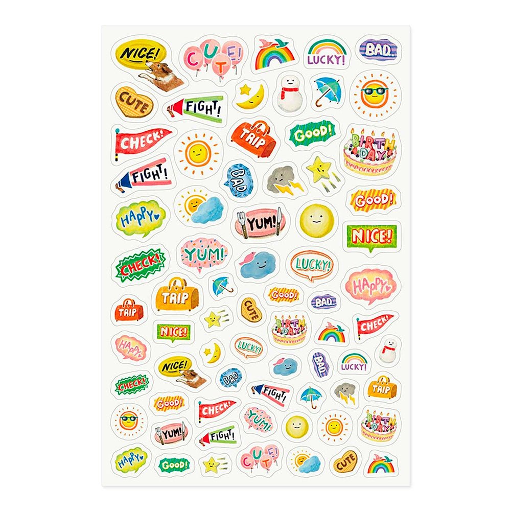 Pegatinas Yuru Log Sticker 1 Sheet Feeling