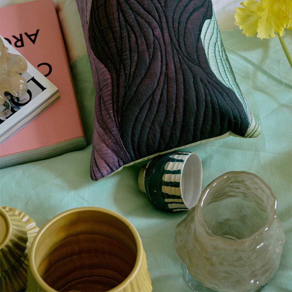 Céramique d'artiste : Tasses à café (lot de 4)