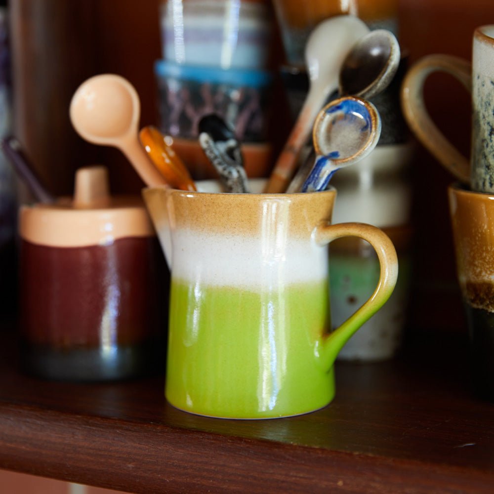 Pot à lait et sucrier en céramique des années 70, Foreland