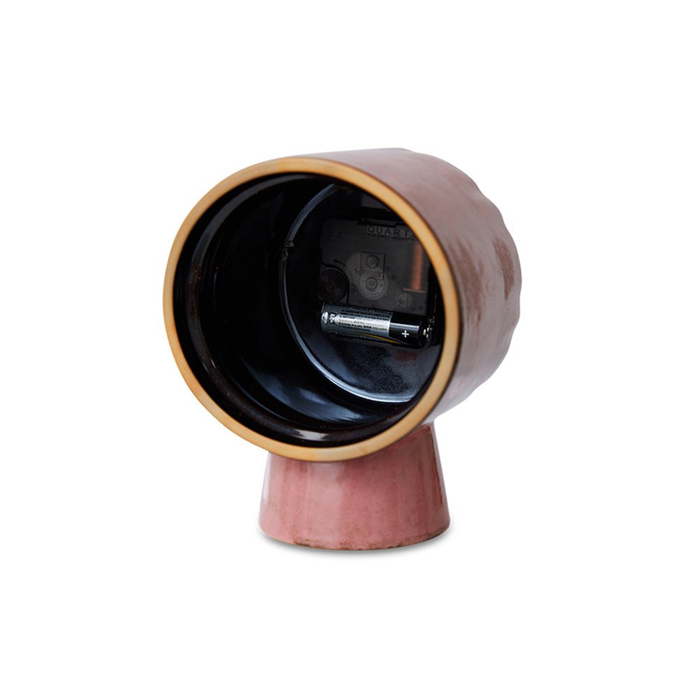 Horloge Rétro Céramique Rose