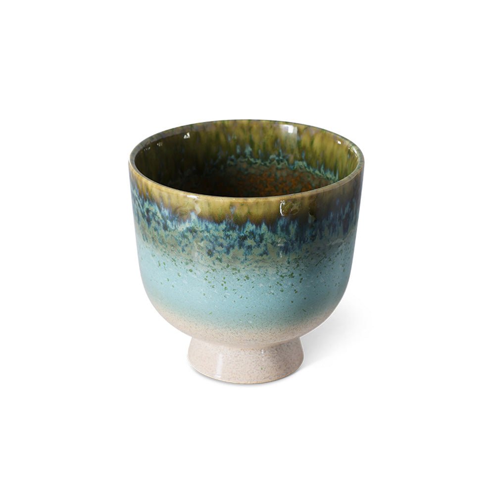 Retro Flower Pot - Lagoon