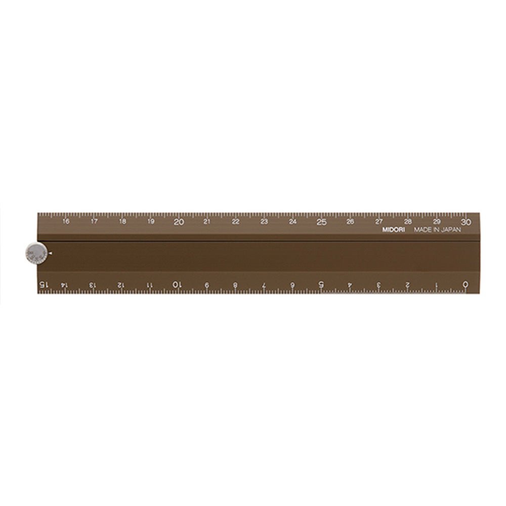 Regla Múltiple de Aluminio 30cm Marrón