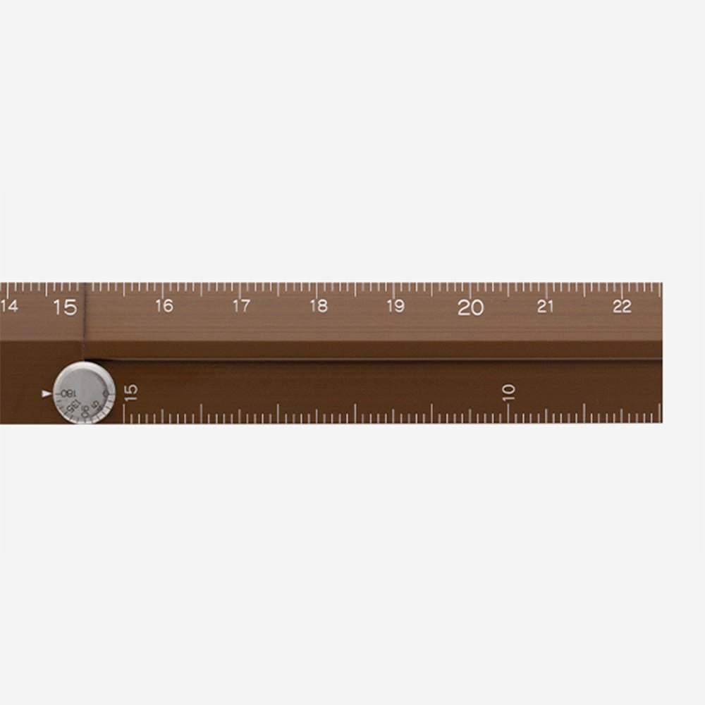 Regla Múltiple de Aluminio 30cm Marrón