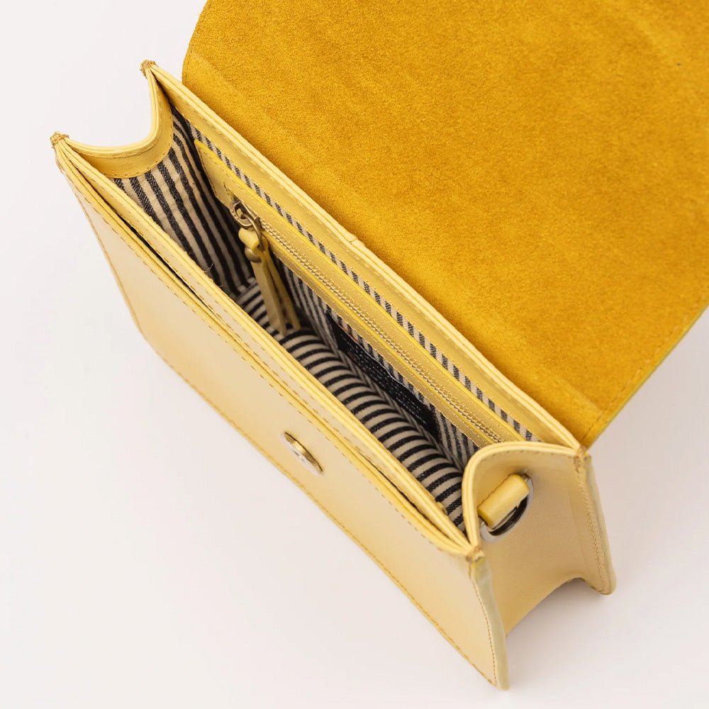 Audrey Mini Butter Yellow Classic Leather