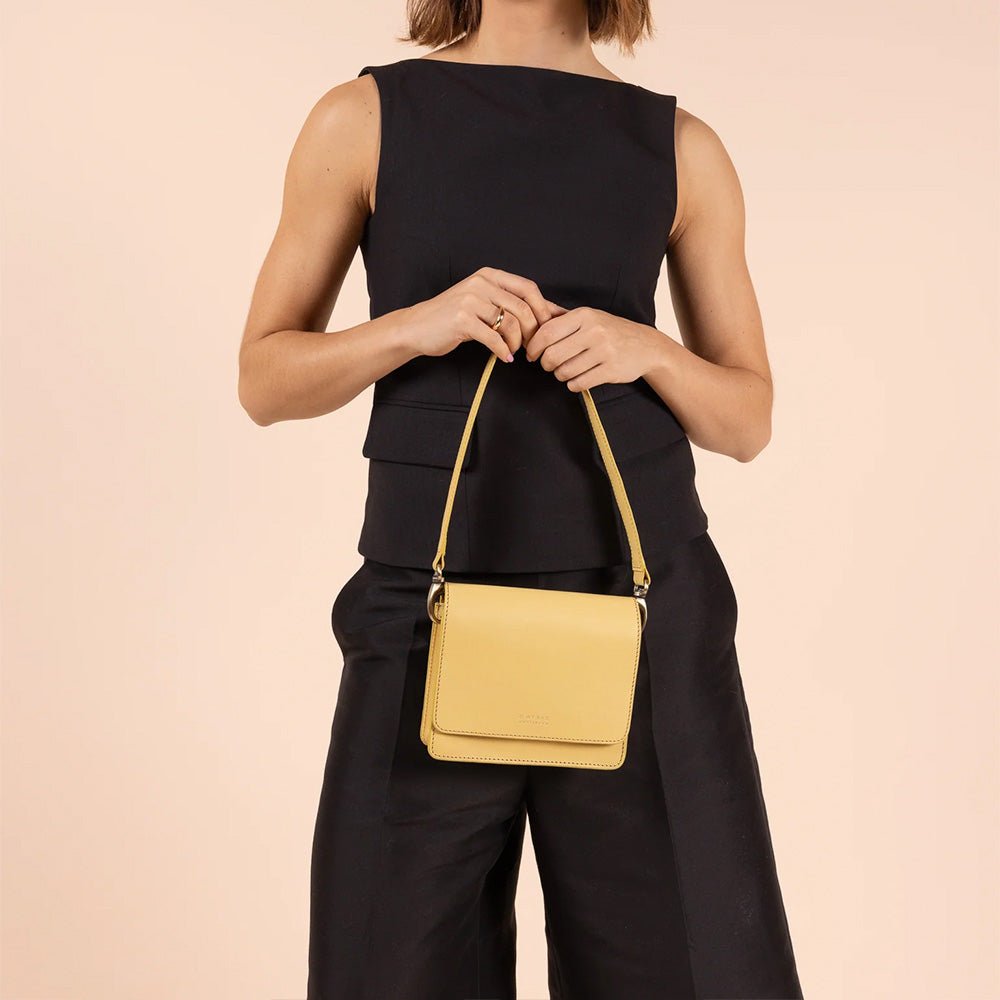 Audrey Mini Butter Yellow Classic Leather