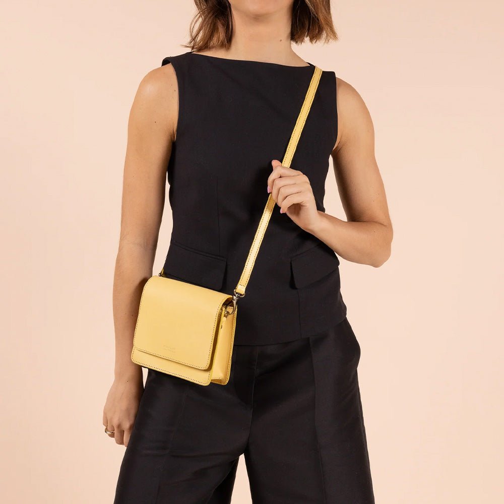 Audrey Mini Butter Yellow Classic Leather