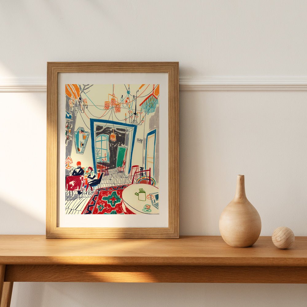 Authentic Armenian Interior of Mirzoyan Library Giclée Print
