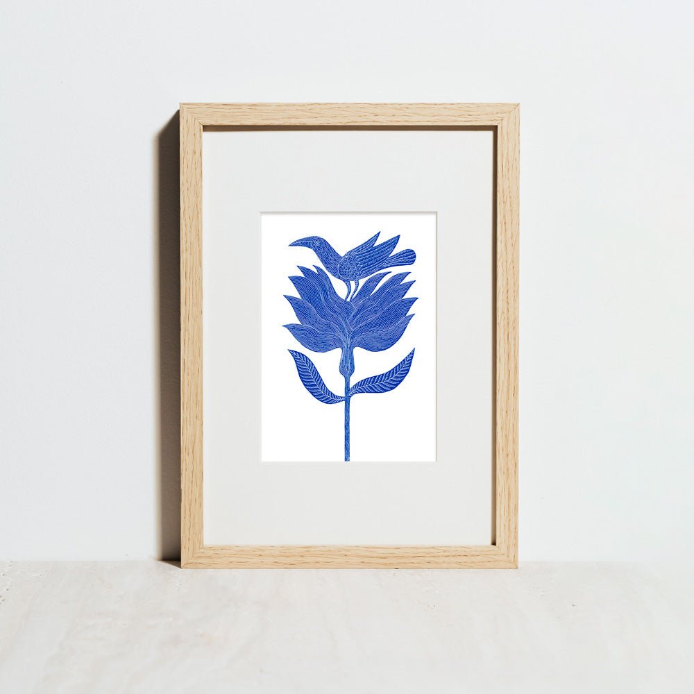 Azul es Nombre de Pájaro 03 Giclée Print A5