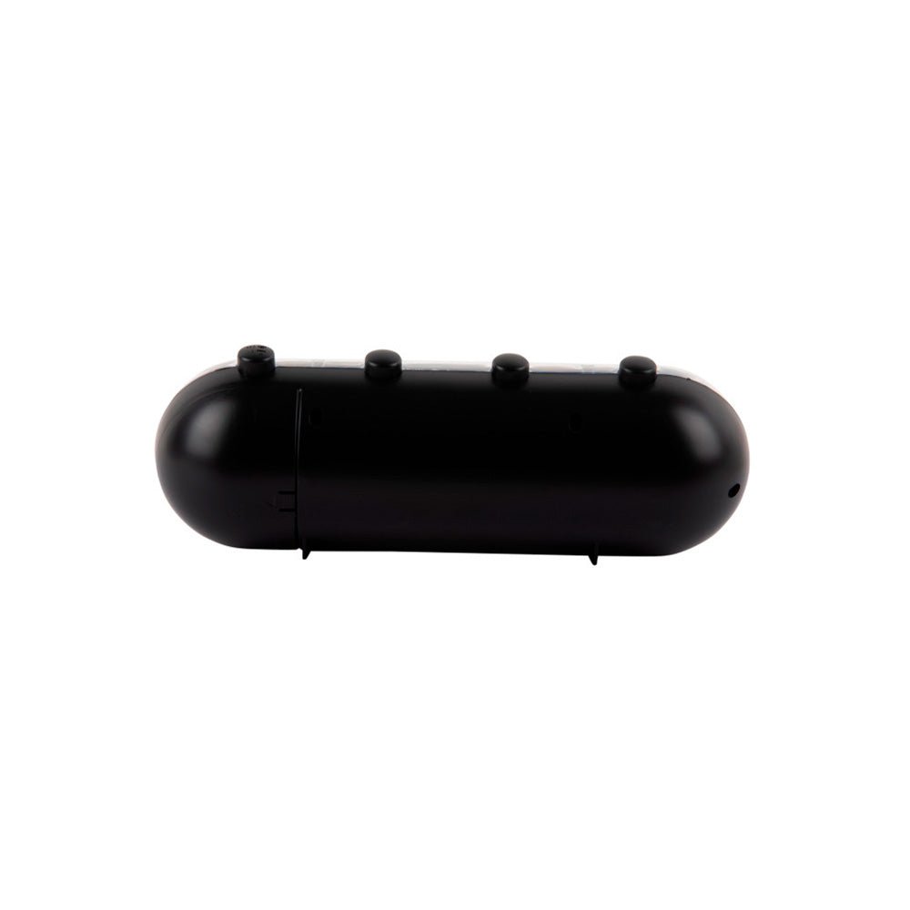 Reloj Despertador Retro Tube Calendar Flip Negro