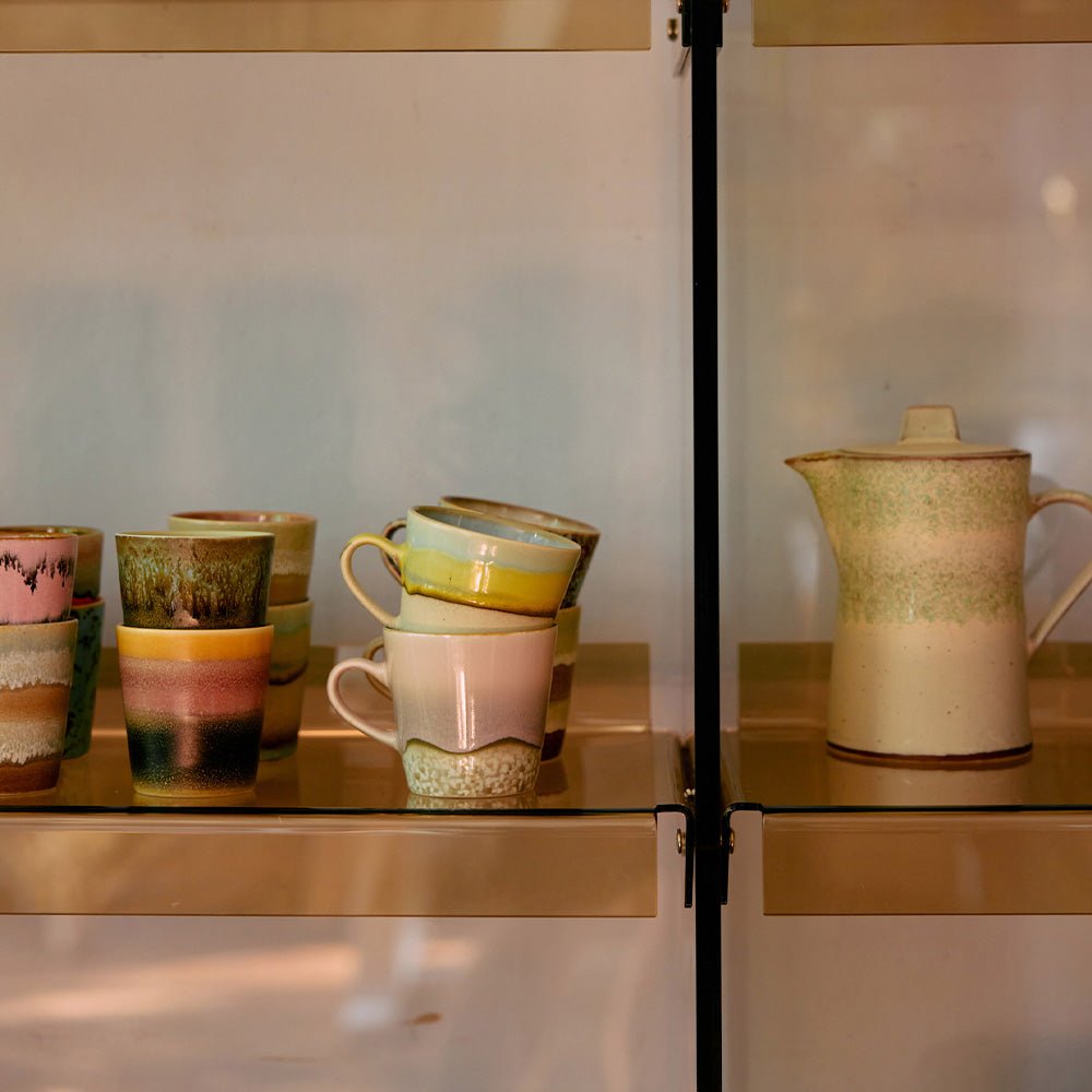 70s Ceramics: Americano Mugs - Rococo (set de 4)