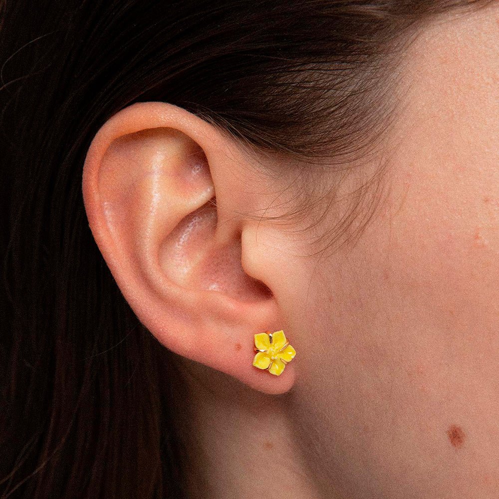 Baby Petunia Earrings Amarillo