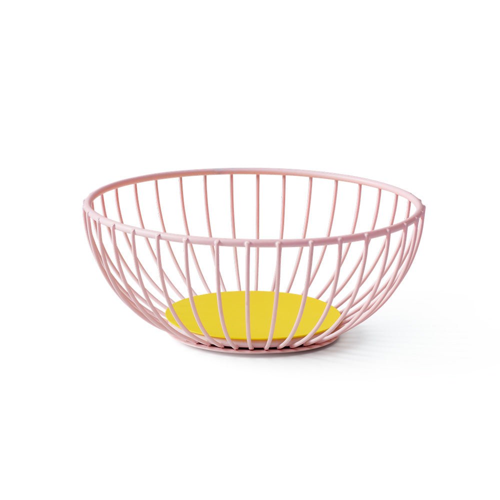 Cesta Iris Pequeña Rosa / Amarillo