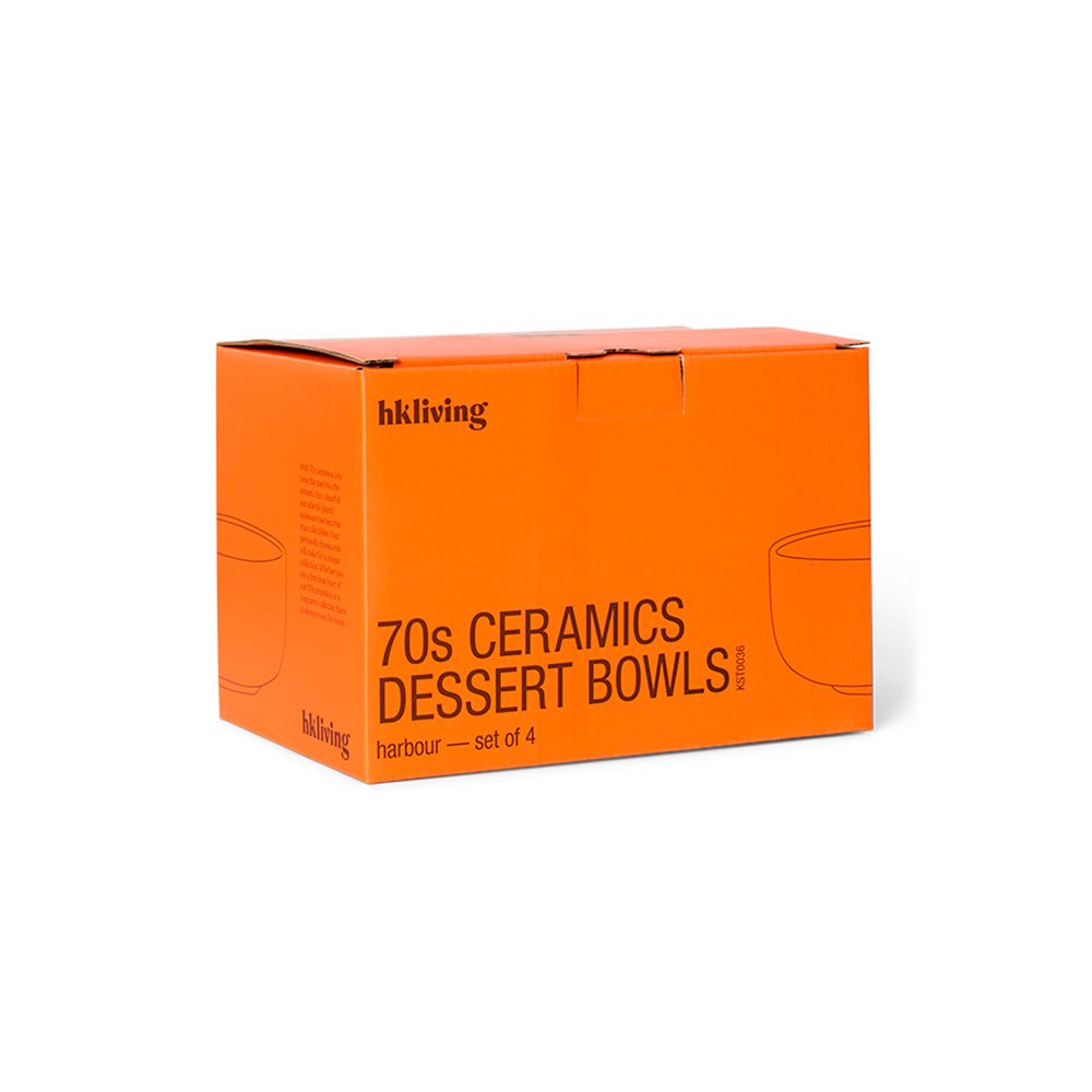 70s Ceramics: Dessert Bowls - Harbour (set of 4)