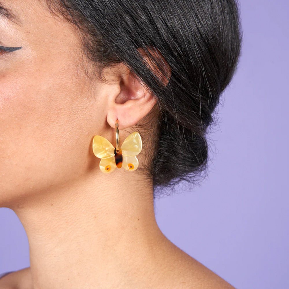 Pendientes Mariposa Amarilla