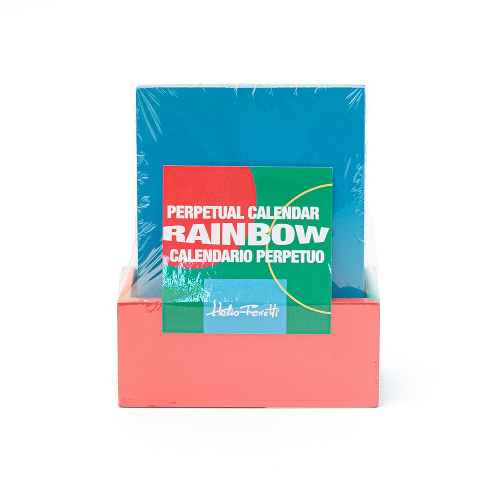 Calendario Pequeño de Madera Arcoiris