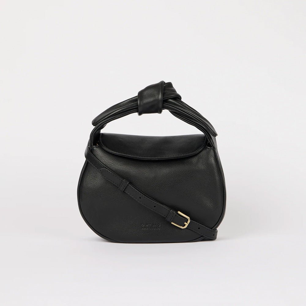 Bolso Coco Croissant Soft Grain Negro