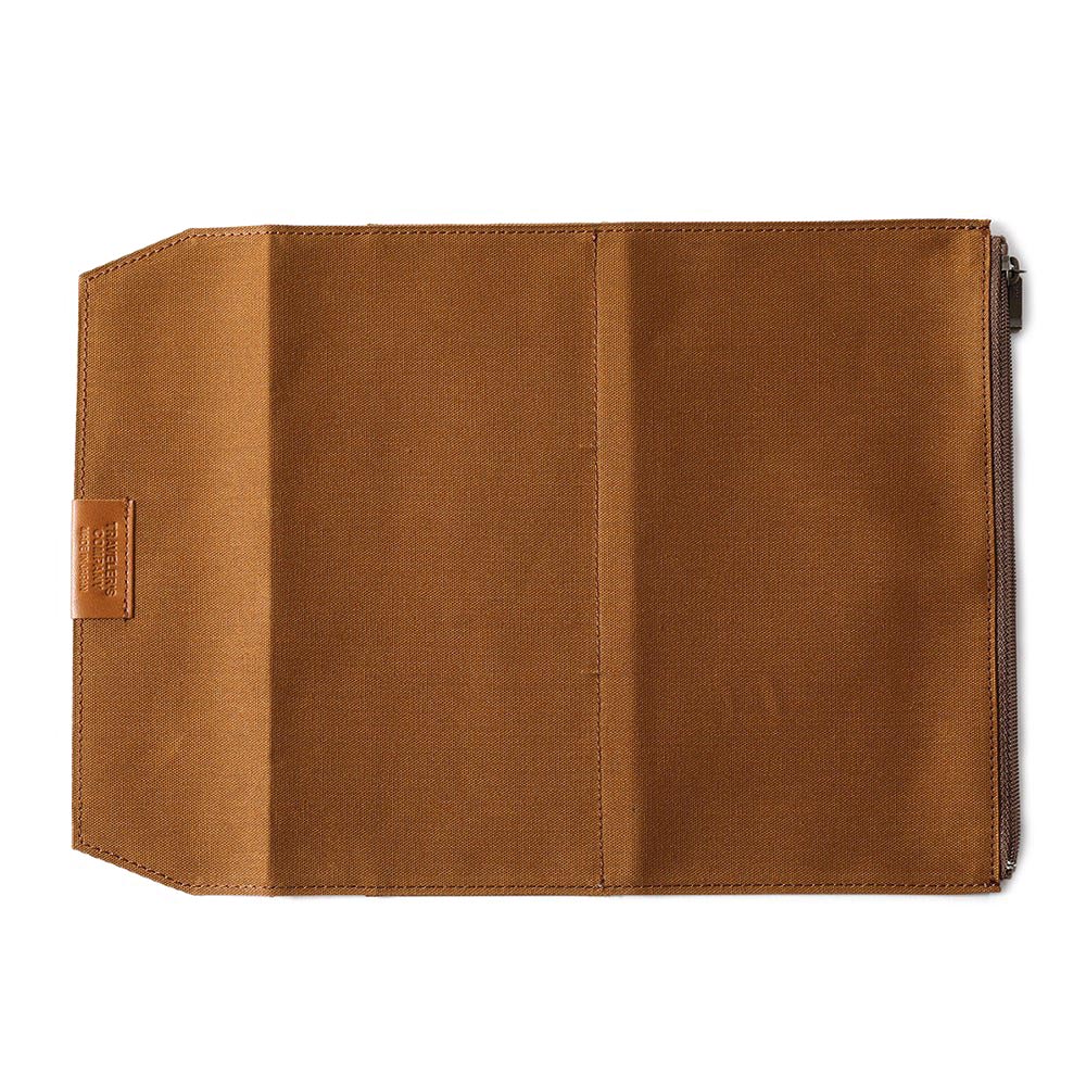 TF Recharge Chiffon en Coton avec Fermeture Éclair Marron - Taille Régulière