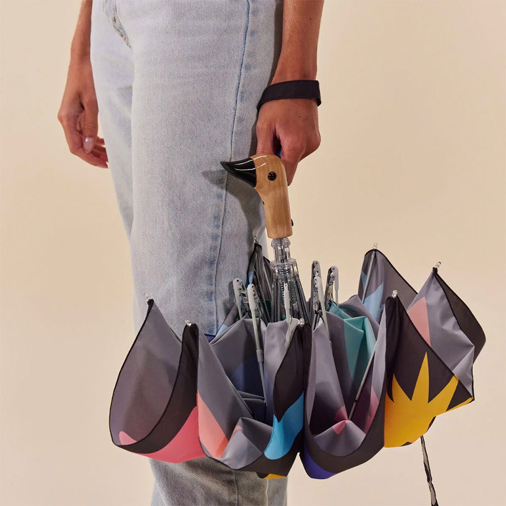Umbrella Palma Print Compact Eco Friendly