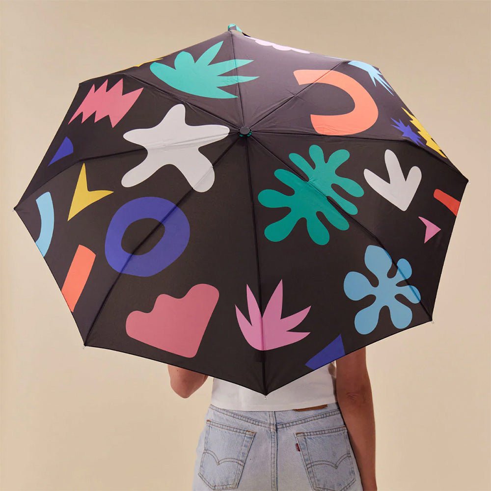 Umbrella Palma Print Compact Eco Friendly