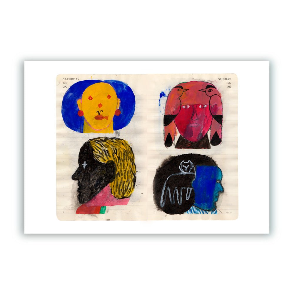 Cuatro Mujeres Giclée Print A4