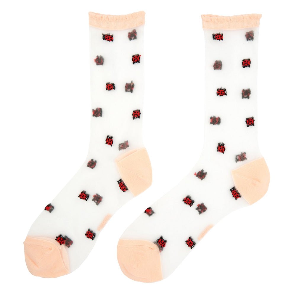 Calcetines Transparentes Mariquita