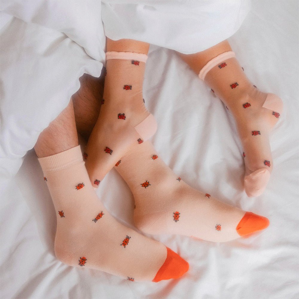 Calcetines Transparentes Mariquita
