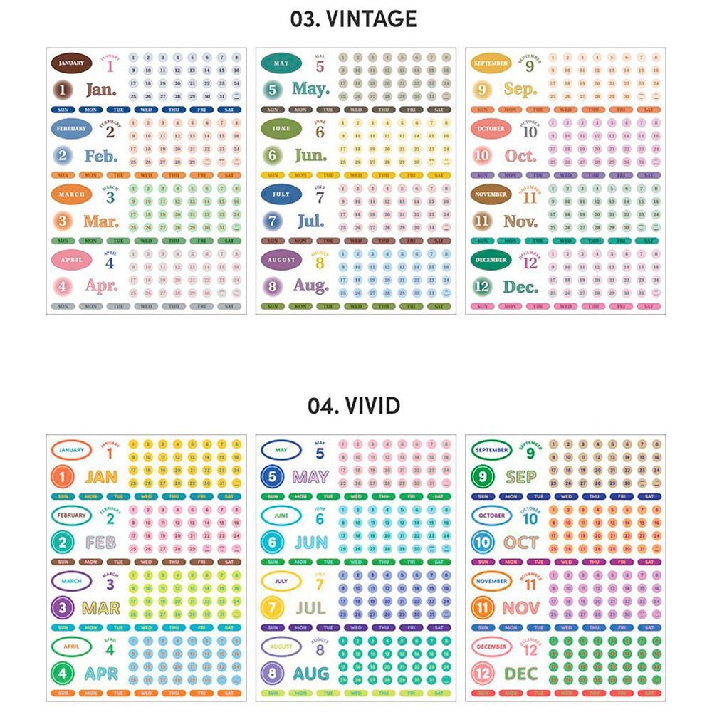 Pegatinas Calendario 04 Vivid