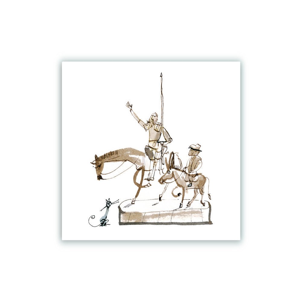 Don Quijote y Sancho Panza Impresión Giclée
