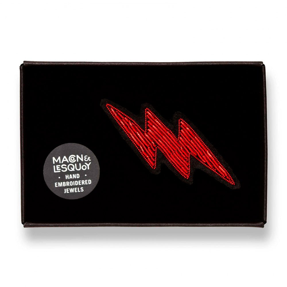 Rayo Rojo Broche Hecho a Mano
