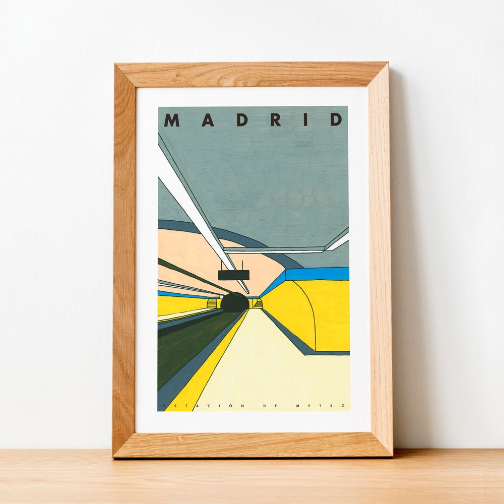 Madrid - Estación de Metro Impresión Giclée