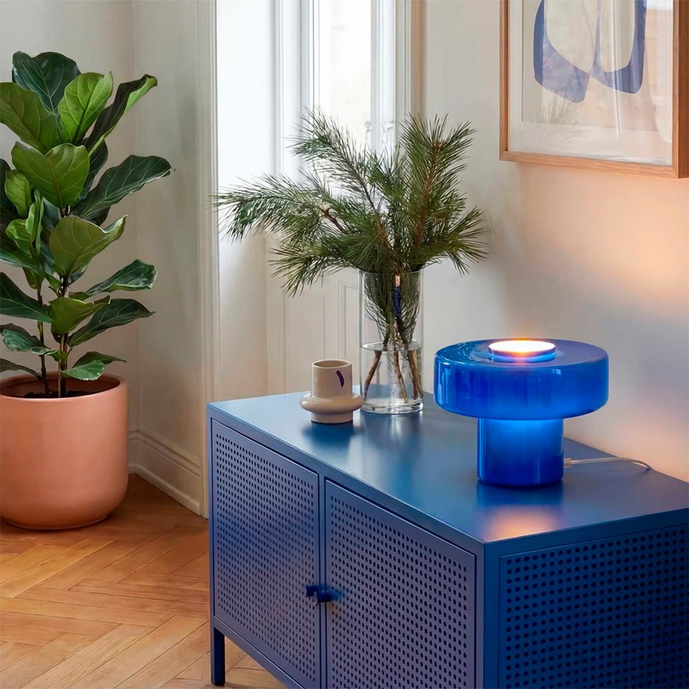 Lámpara de Mesa Foza Retro - Azul
