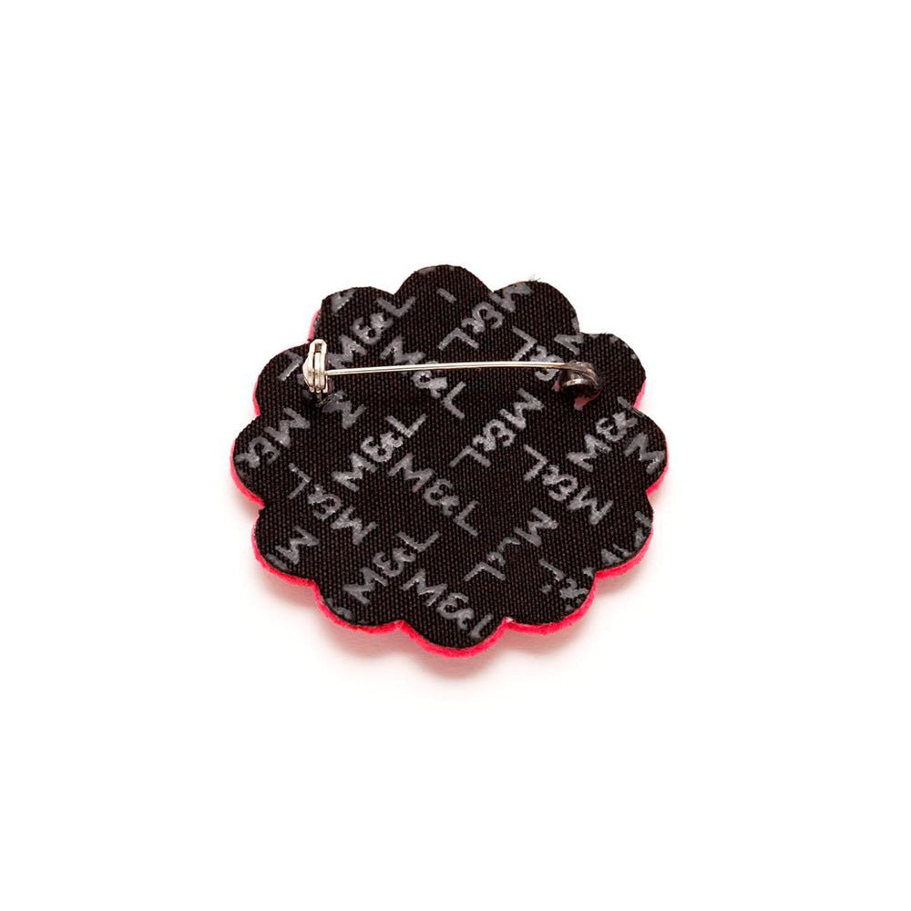 Broche marguerite funky faite main