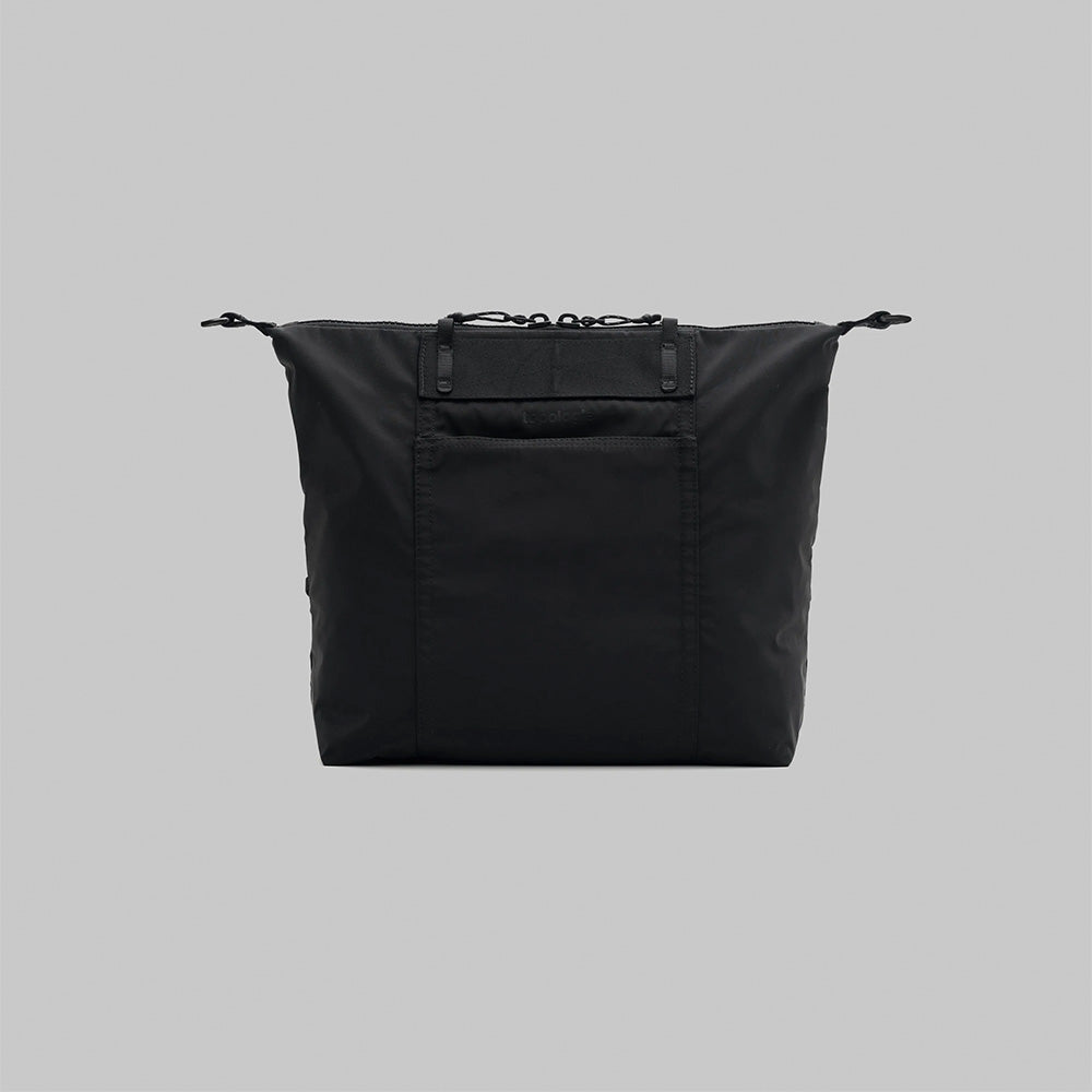 Explorer Tote Medium Black Tech Sateen