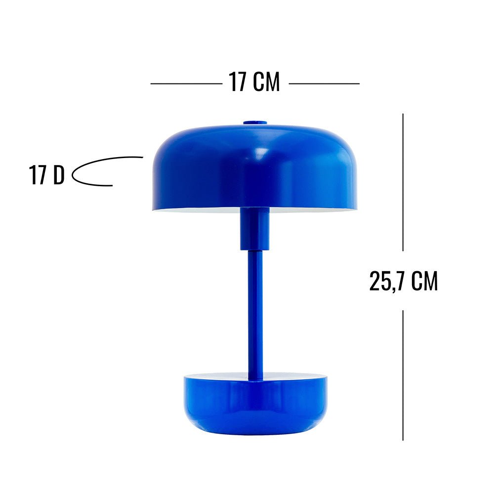 Haipot Blue Rechargeable LED Table Lamp