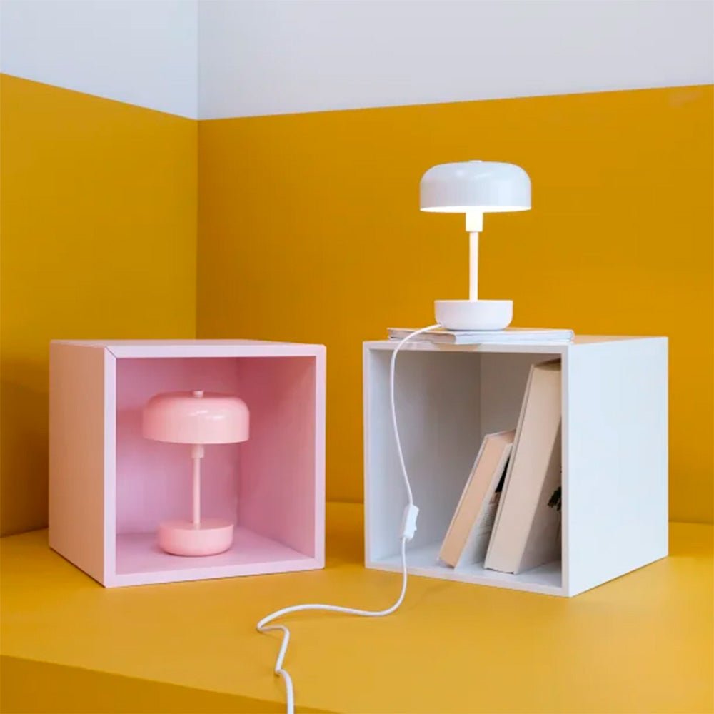 Lámpara de mesa recargable LED Haipot Rosa