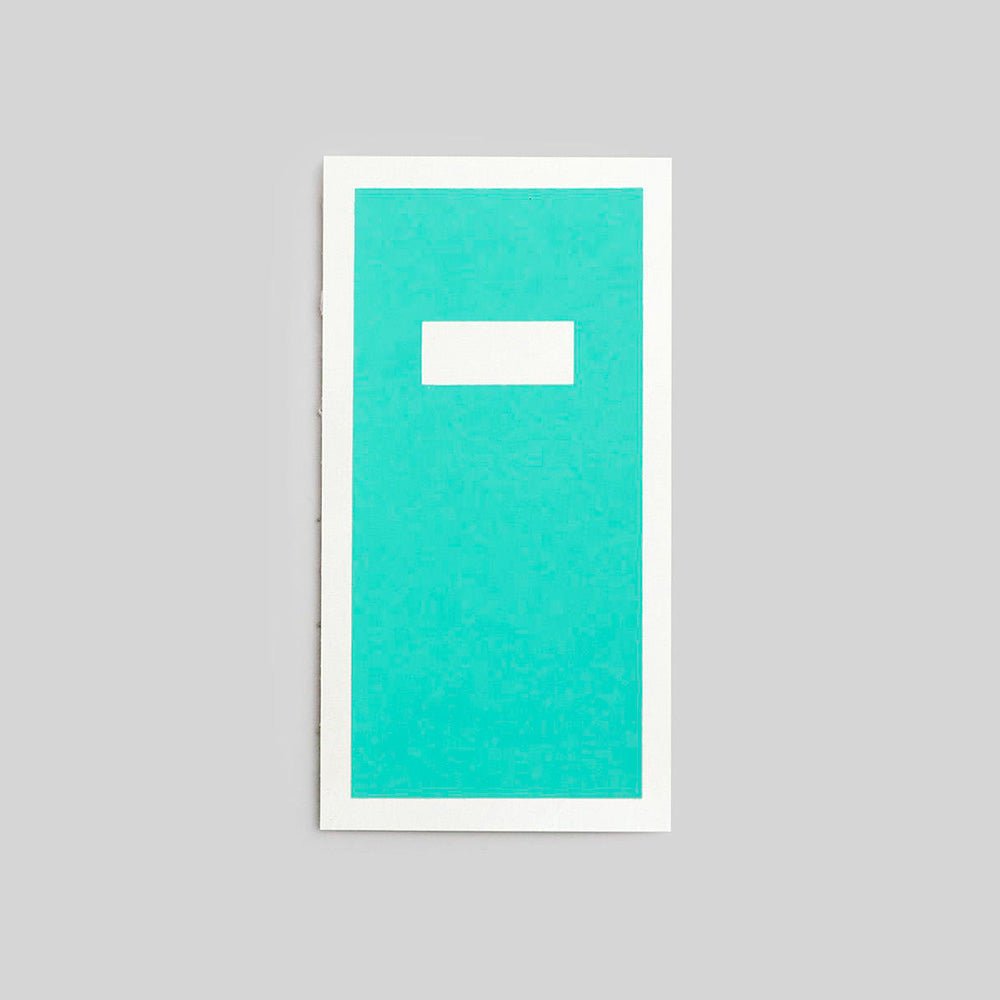 Cahier de voyage en coffret couleur menthe unie