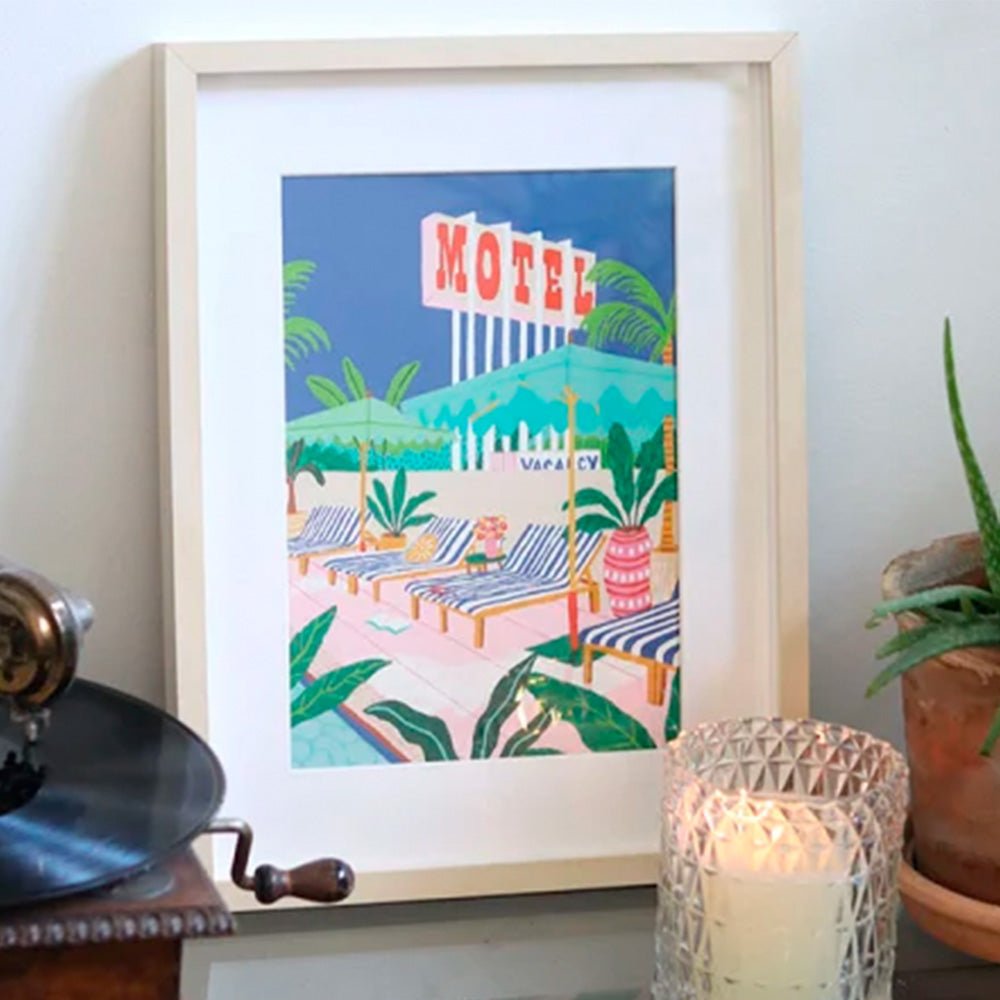 Kit de Pintura por Números - The Motel Pool de Jessica Smith