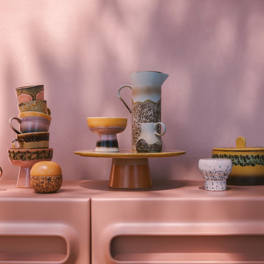70s Ceramics Bol Sunset Avec Base S