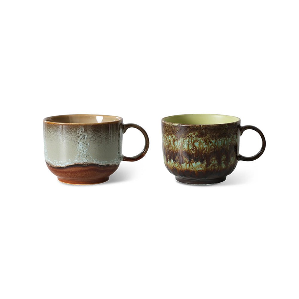 70s Ceramics: Tea Cups - Odyssey (set de 2)
