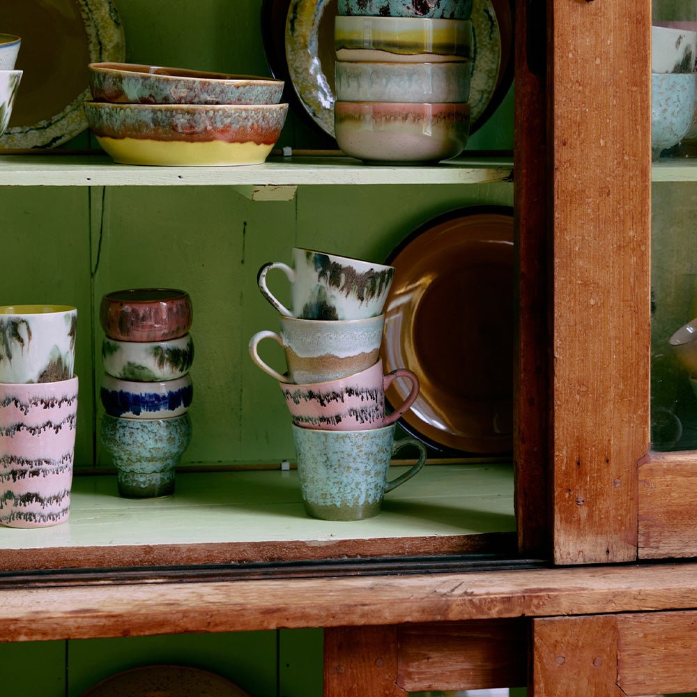 70s Ceramics: Cappuccino Mugs - Dada (set de 4)