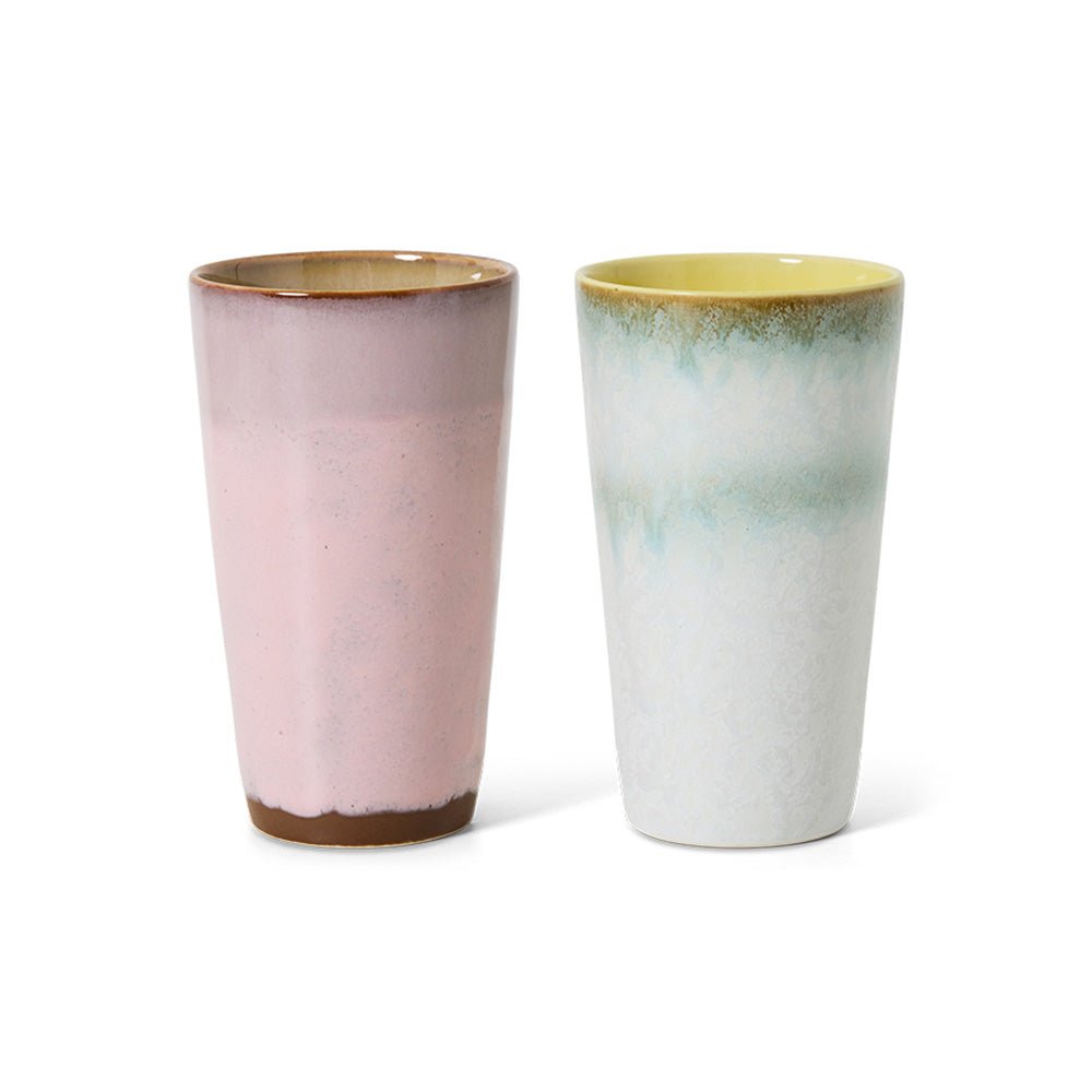70s Ceramics: Latte Mugs - Fresco