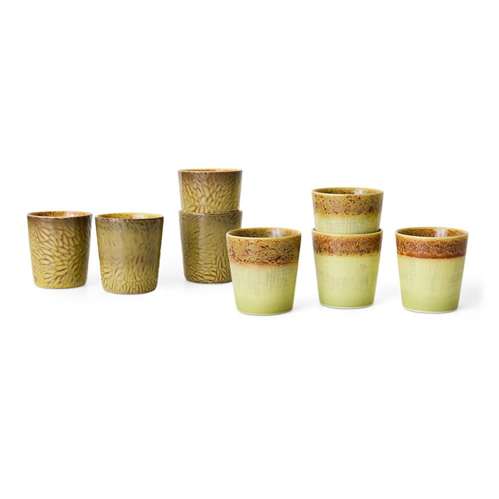 70s Ceramics: Tazas de Café Van Gogh Girasoles (set de 2)
