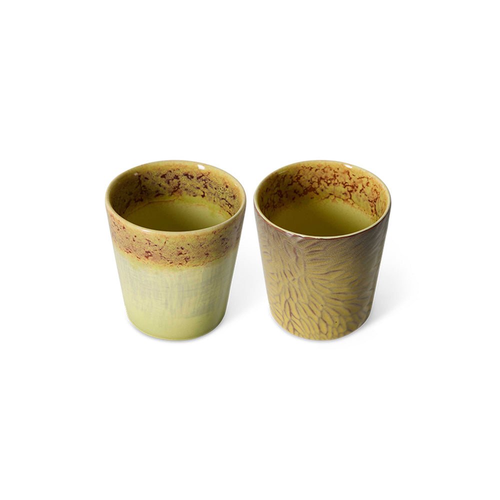 70s Ceramics: Tazas de Café Van Gogh Girasoles (set de 2)